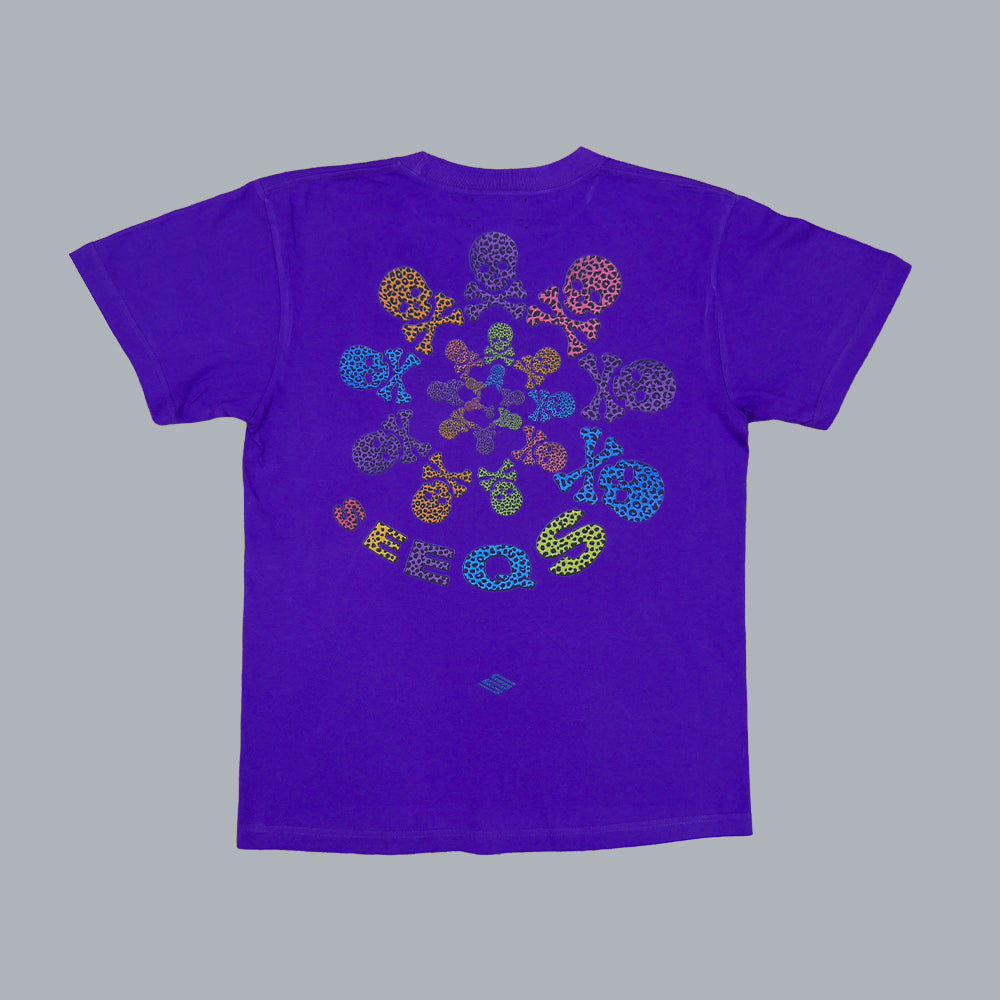 SEEQS leopard scull T-shirt Blue