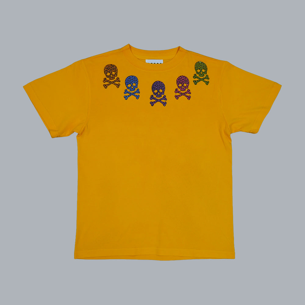 SEEQS leopard scull T-shirt Yellow