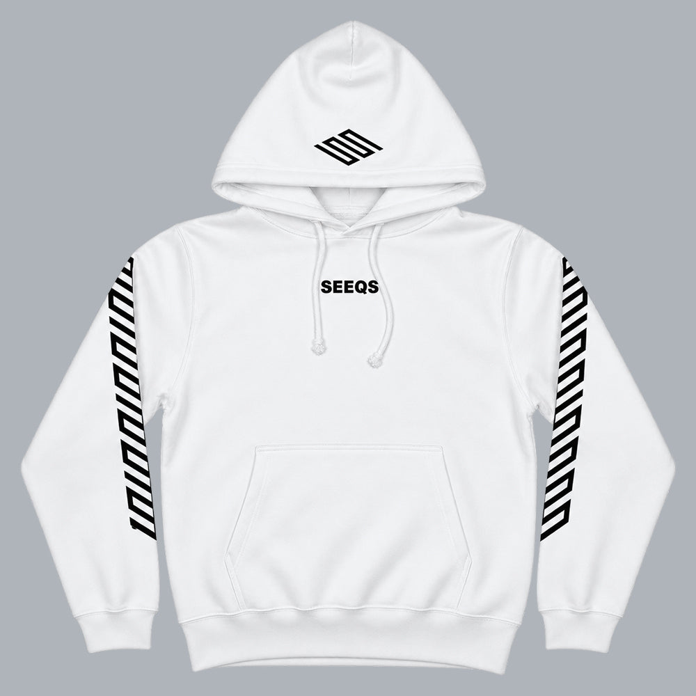 SEEQS Logo Hoodie White
