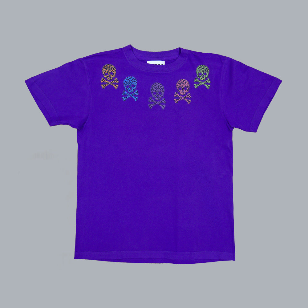 SEEQS leopard scull T-shirt Blue